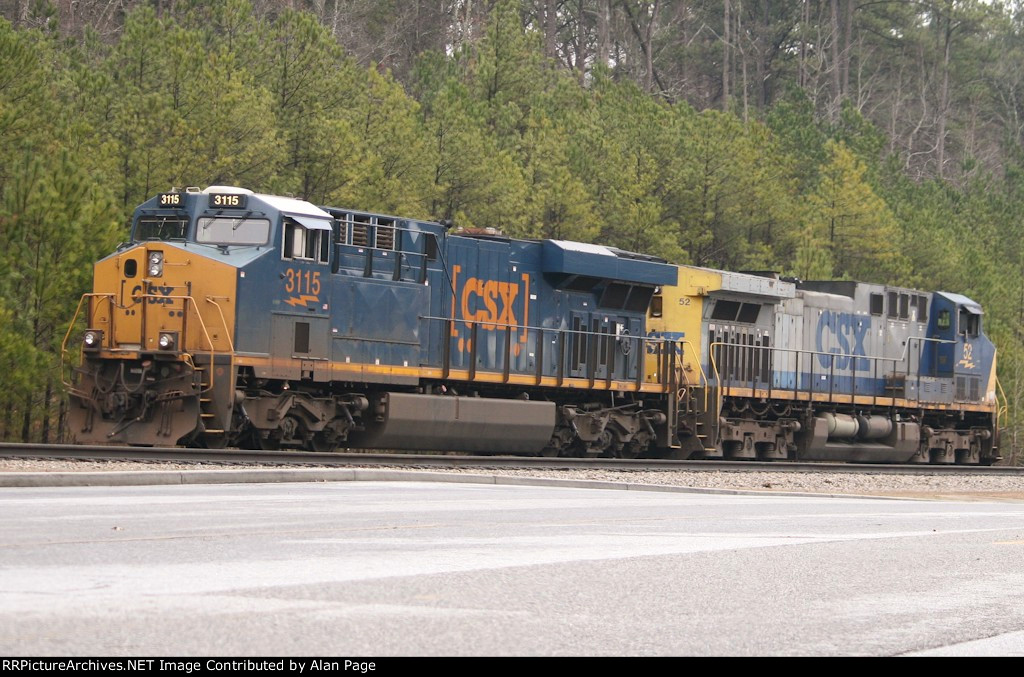 CSX 3115 and 52